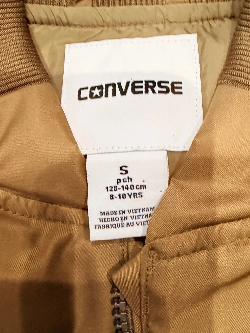 Converse Olive Green Kids Bomber Jacket